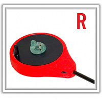 Удочка зимняя "SPS" красная (хлыст стеклопласт с кольцами) SPS-R